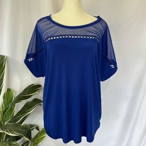 Adele & May royal blue top